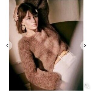 Sezane Lucy Slouchy Sweater Mohair Jumper